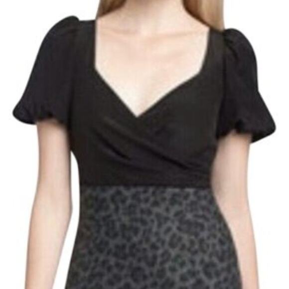 REBECCA TAYLOR Silk Wool Cheetah Me Good Print Sheath Pencil Dress - Picture 10 of 10